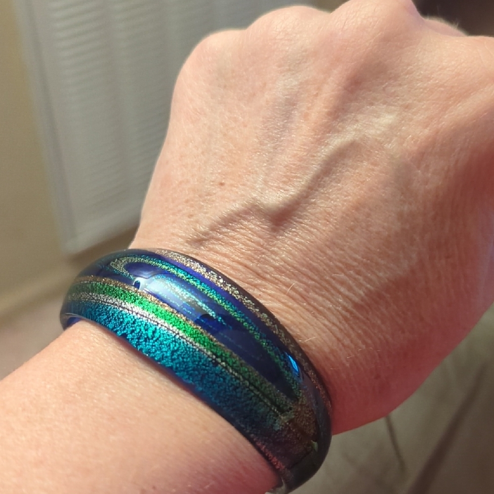 Multicolor Iridescent Bangle - image 4